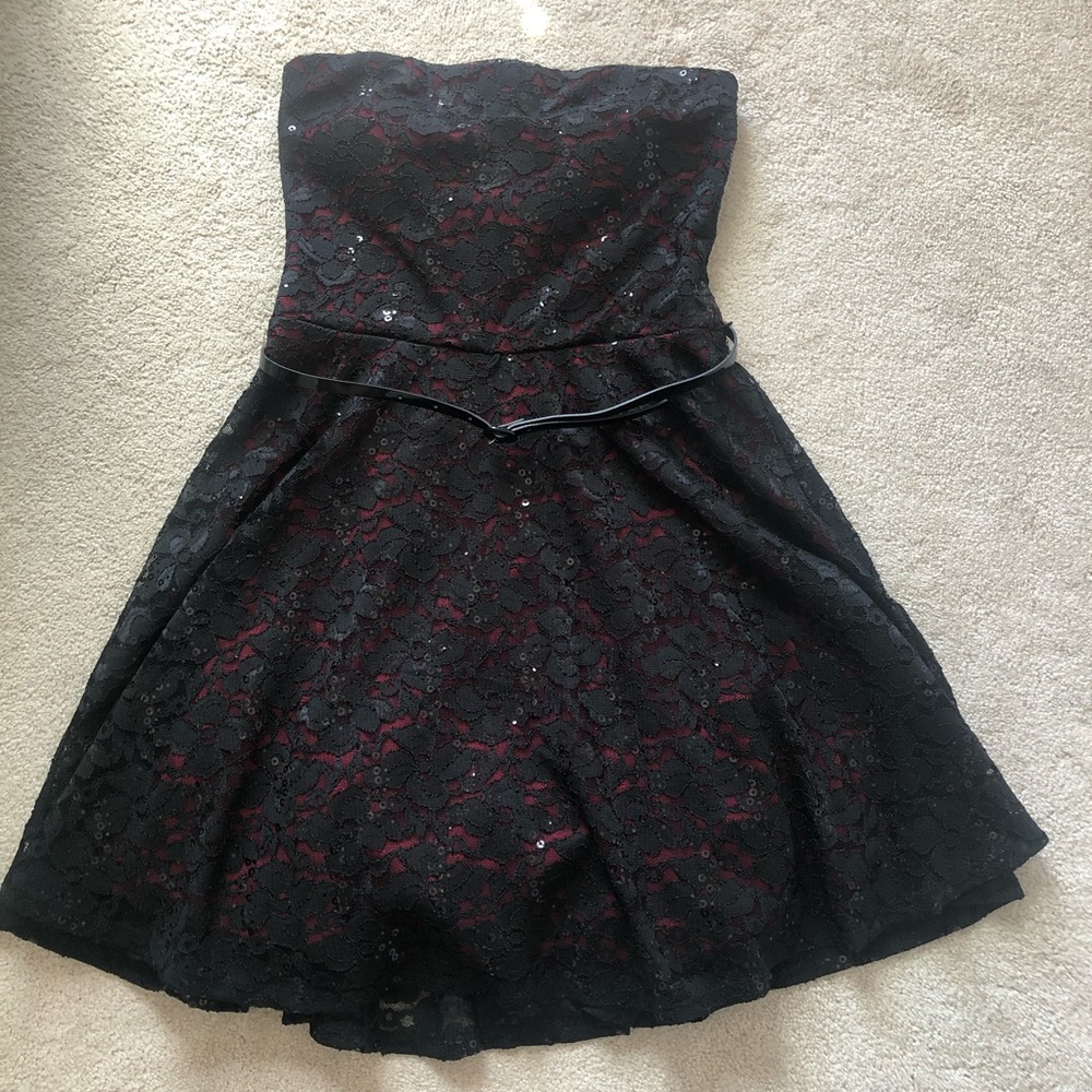 Strapless Lace Dress